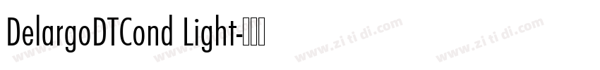 DelargoDTCond Light字体转换